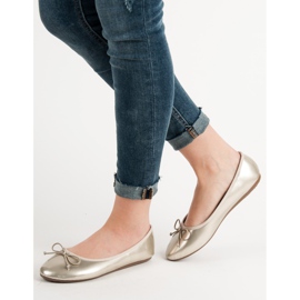 Renda Ballerina med rosett gul 1