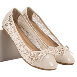 Diamantique Moderiktiga ballerinor brun 1