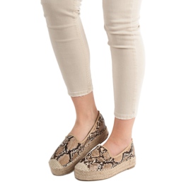 Best Shoes Lordsy på plattformen brun 1