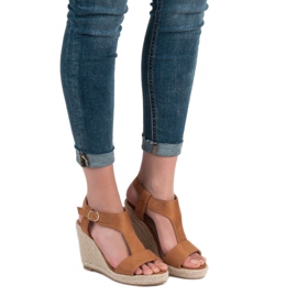 Anesia Paris Trendiga kilsandaler brun 1