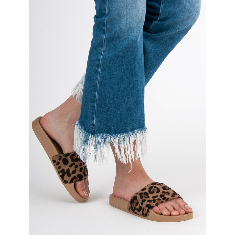 SHELOVET Mocka sport tofflor brun 1