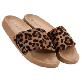 SHELOVET Mocka sport tofflor brun 2