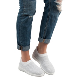 SHELOVET Textil sportskor vit 1