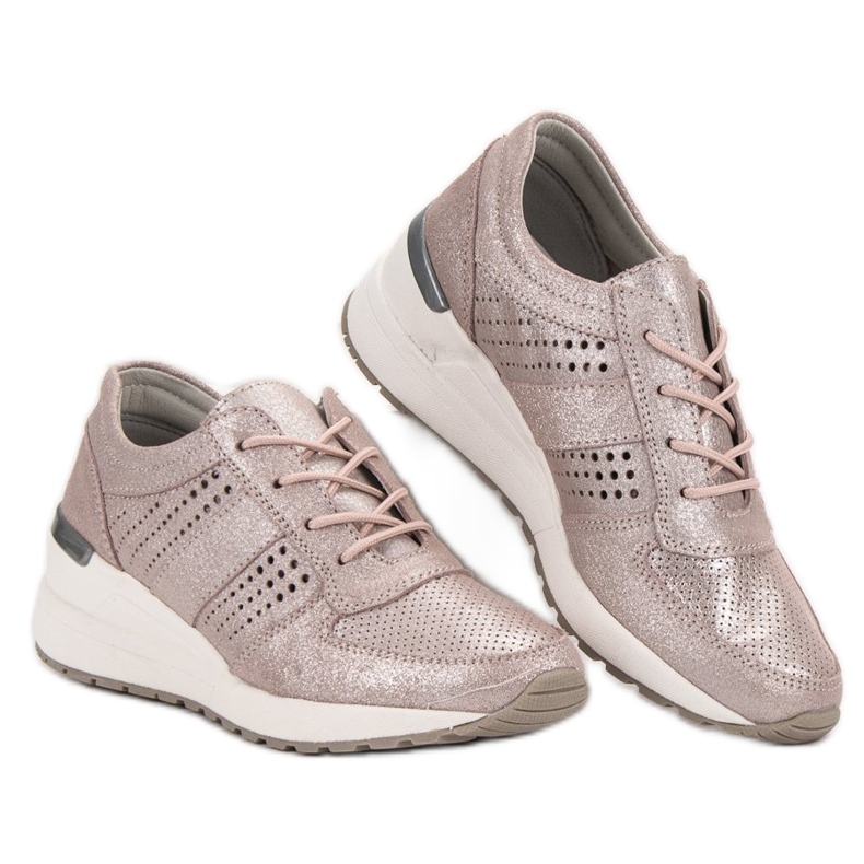 Läderskor VINCEZA rosa 2