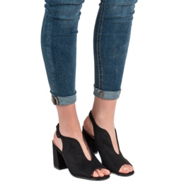 Milaya Byggda sandaler svart 1