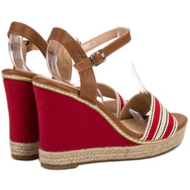 Primavera Casual Wedge Sandals röd 1