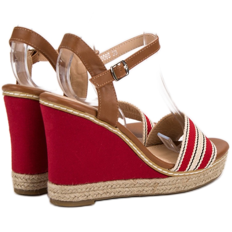 Primavera Casual Wedge Sandals röd 1