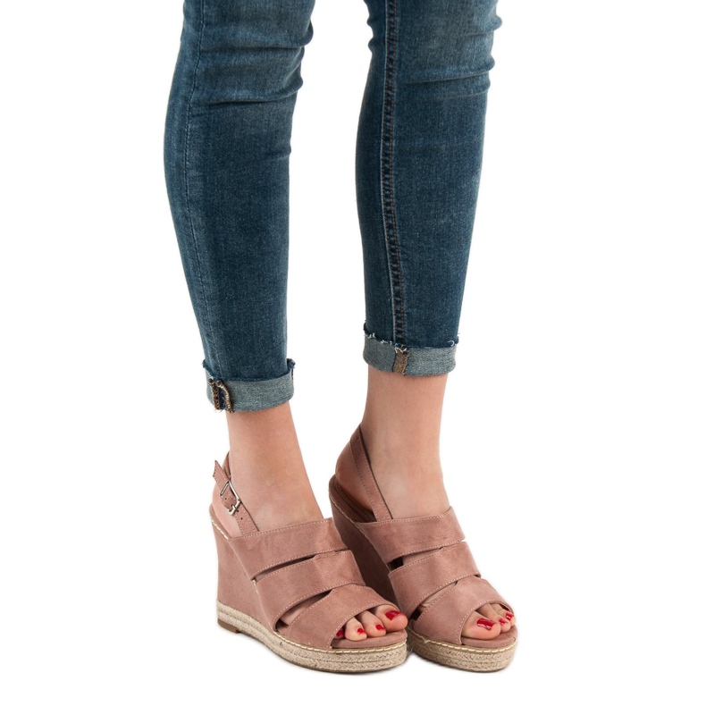 Primavera Sandaler i pulverform rosa 2