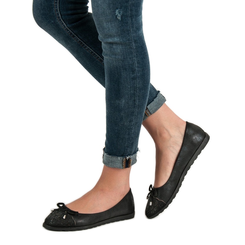 SHELOVET Casual Ballerinas svart 1