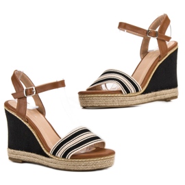 Primavera Casual Wedge Sandals svart 2