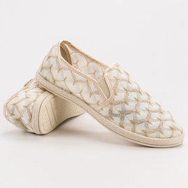 Spets VICES Slipons brun 2