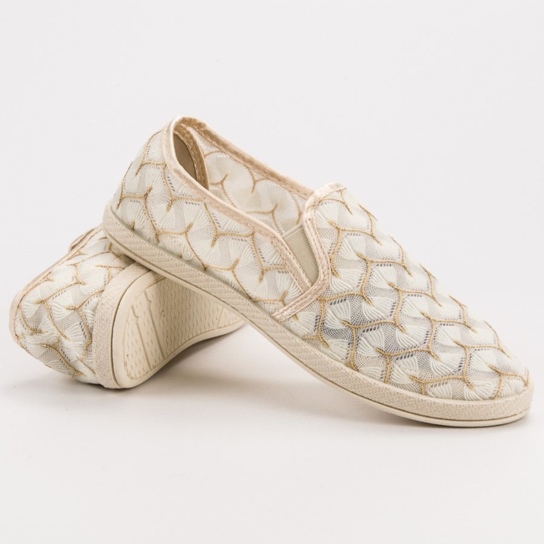 Spets VICES Slipons brun 2