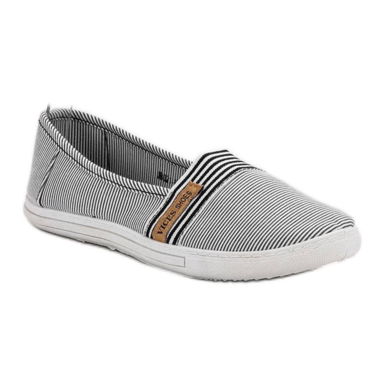 Bekväm VICES Slipony vit svart 1