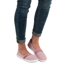 Bekväm VICES Slipony vit röd 1