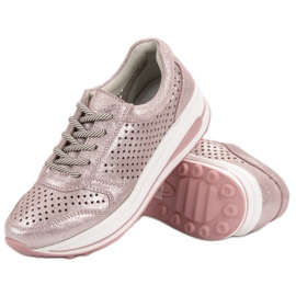 Filippo Läderbrokadskor rosa 1