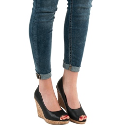 Kilpumpar Öppen tå VICES svart 2