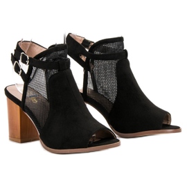 Evento Snygga stängda sandaler svart 1