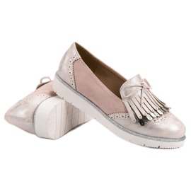 Balada Loafers med fransar rosa 1