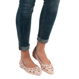 Openwork VICES ballerinor rosa 2