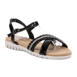 Groto Gogo Sandaler Med Kristaller svart 1