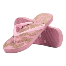 SHELOVET Lätta flip-flops rosa 2