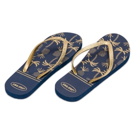SHELOVET Lätta flip-flops blå gul 1