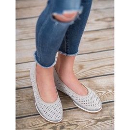 Filippo Läderballerinor grå 2