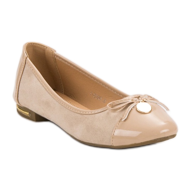 RTX WALK Ballerina med rosett beige 1
