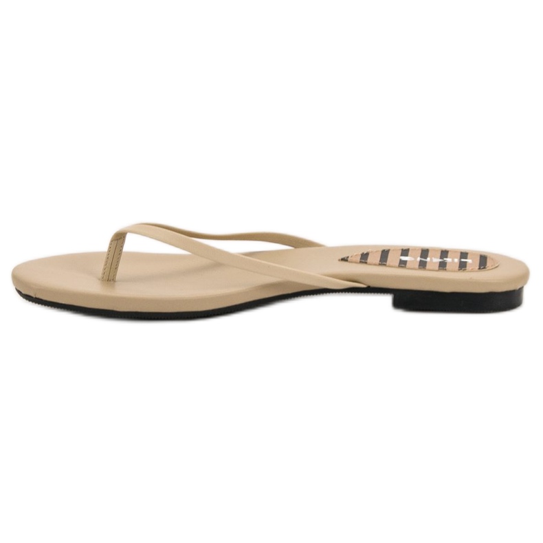 SHELOVET Klassiska flip-flops brun 1