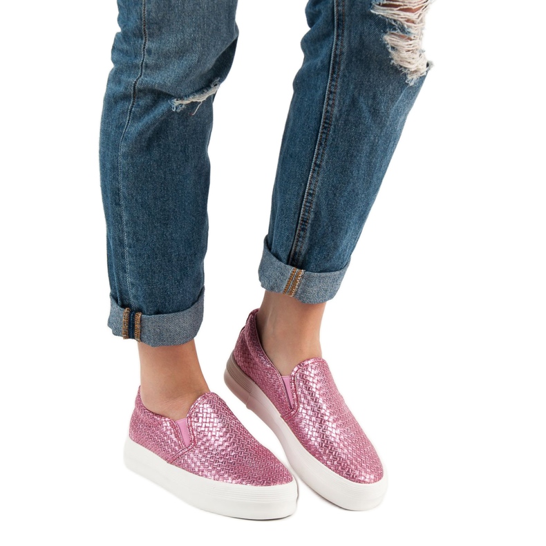 SHELOVET Rosa Slip On Sneakers 2