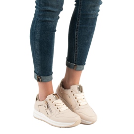 SHELOVET Beige sportskor 2