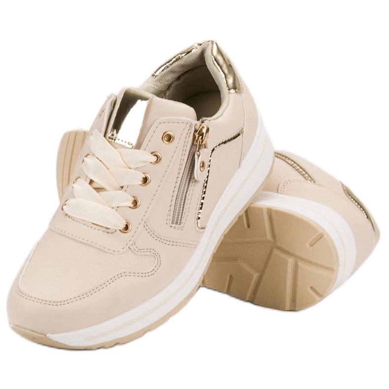 SHELOVET Beige sportskor 1