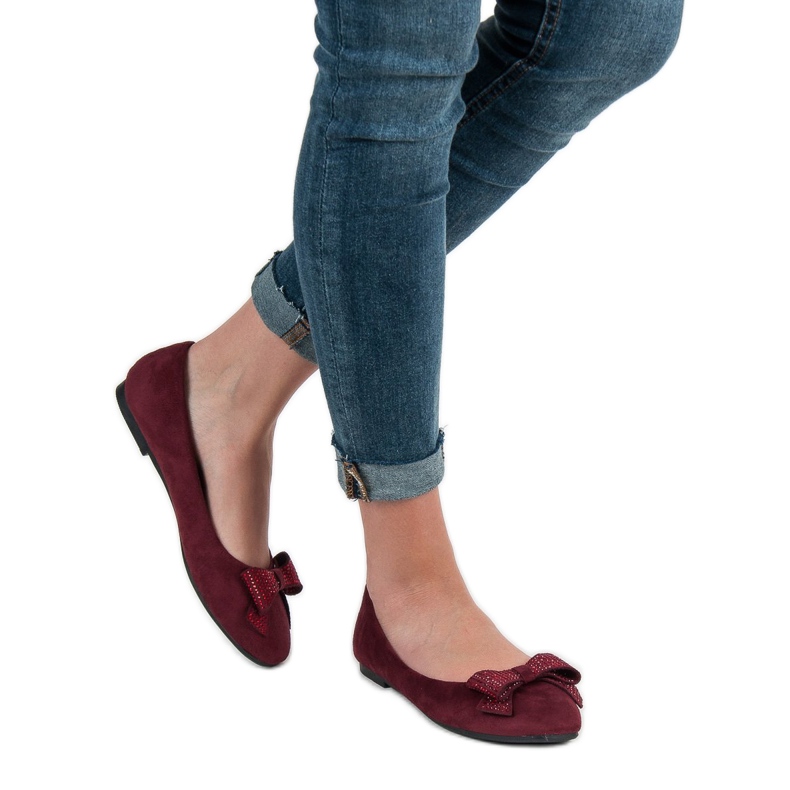 Best Shoes Rödbruna ballerinor 2