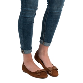 Best Shoes Kamel ballerinor brun 1
