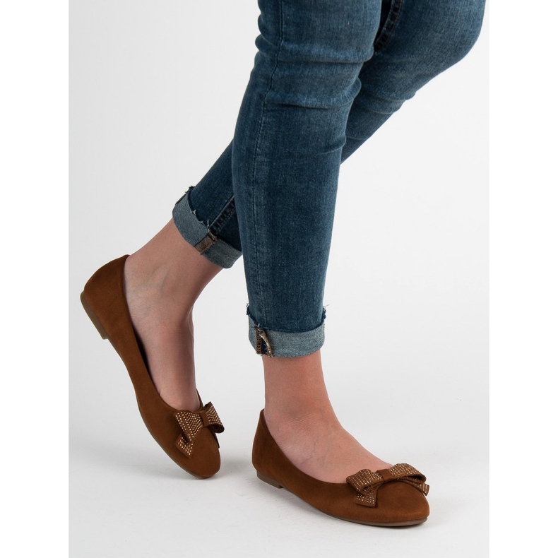 Best Shoes Kamel ballerinor brun 2