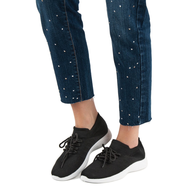 SHELOVET Textil sportskor svart 2