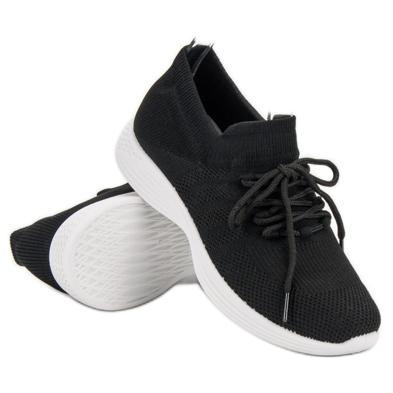 SHELOVET Textil sportskor svart 1