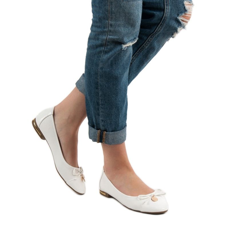 RTX WALK Ballerina med rosett vit 2