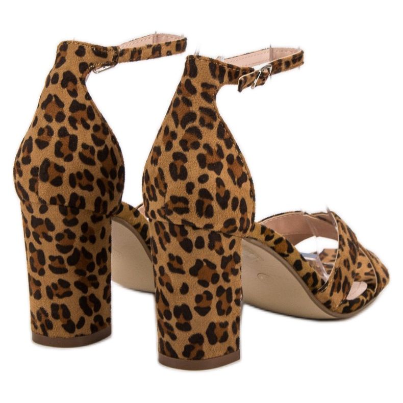 Ideal Shoes Sandaler På En Bar brun 1