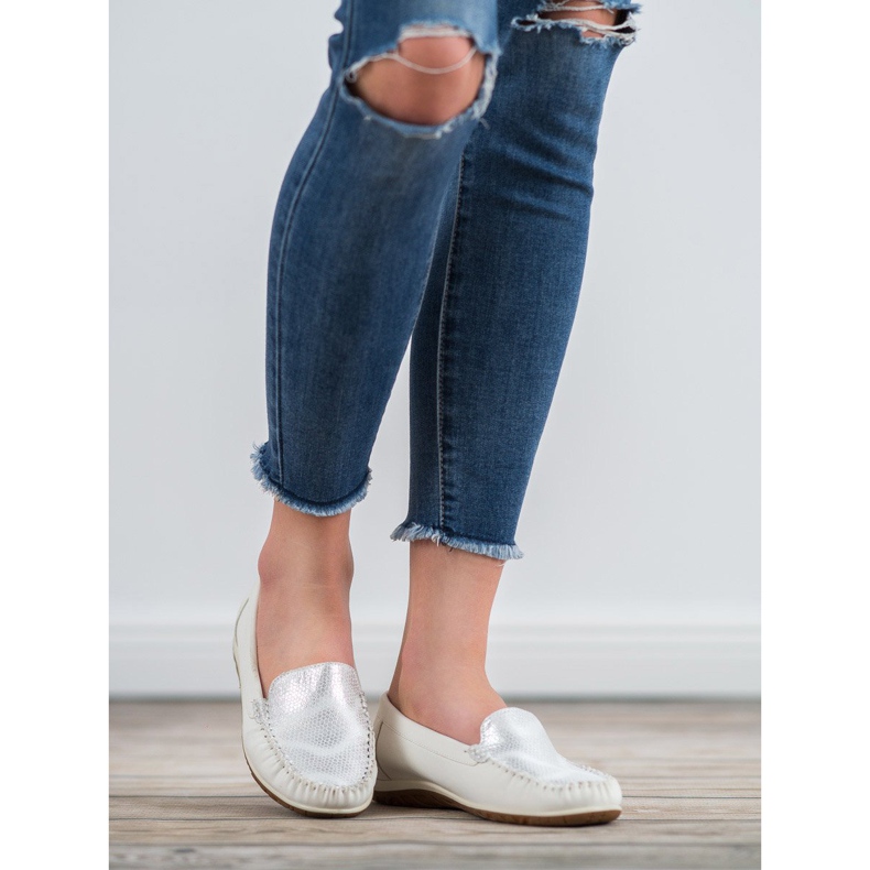 Anesia Paris Bekväma loafers vit 2