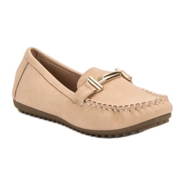 Top Shoes Dam beige loafers 1