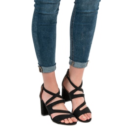 Evento Sandaler i mocka på en bar svart 2