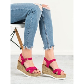 JESSY ROSS Fuchsia mocka sandaler rosa 2