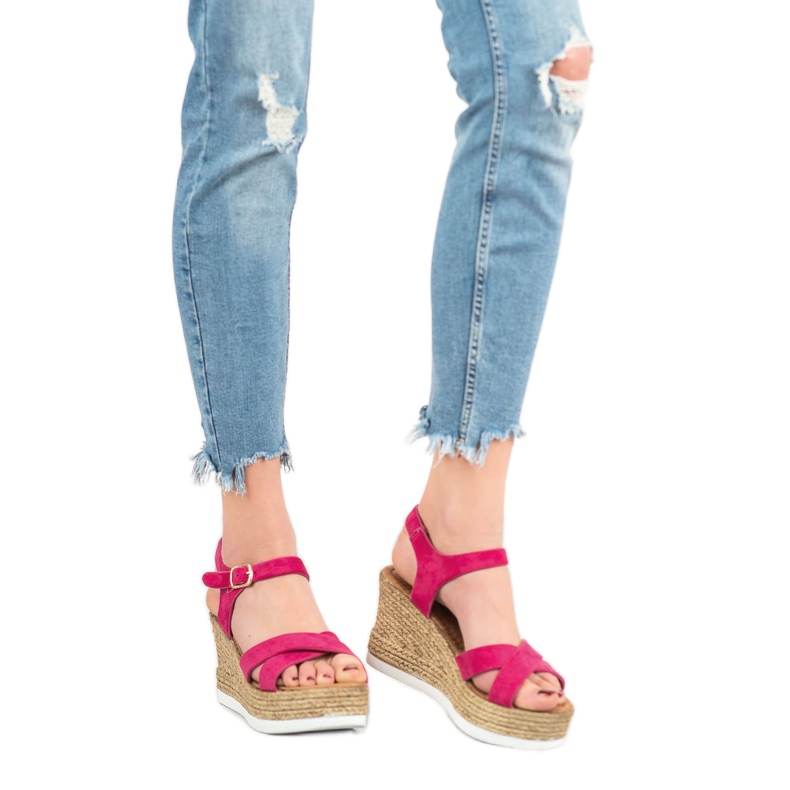 JESSY ROSS Fuchsia mocka sandaler rosa 1