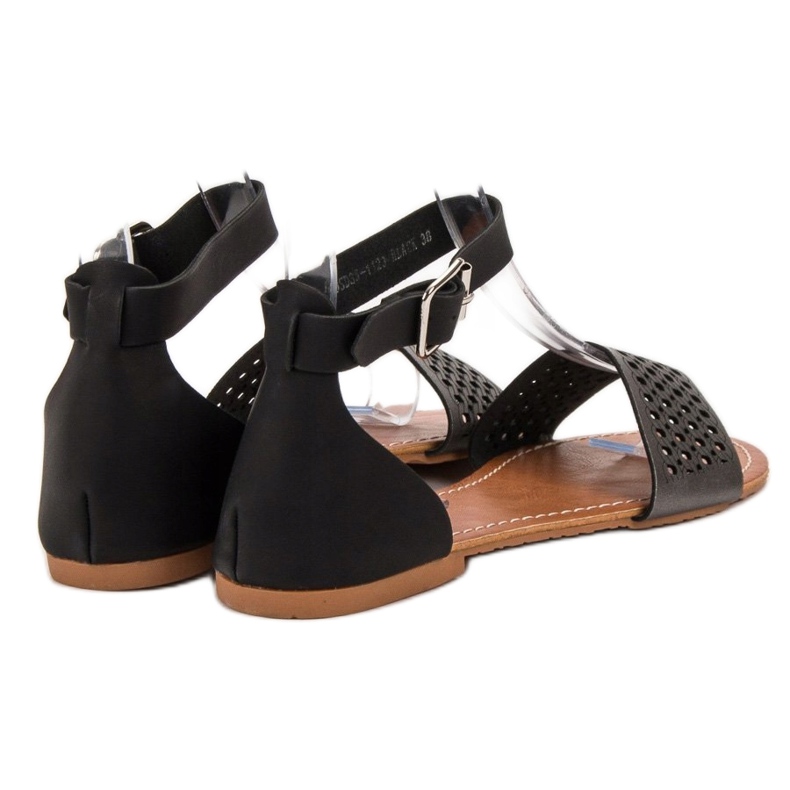 Evento Openwork sandaler svart 1