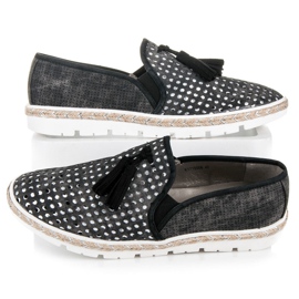 Kylie Genombrutna Slipony Espadrilles svart 2