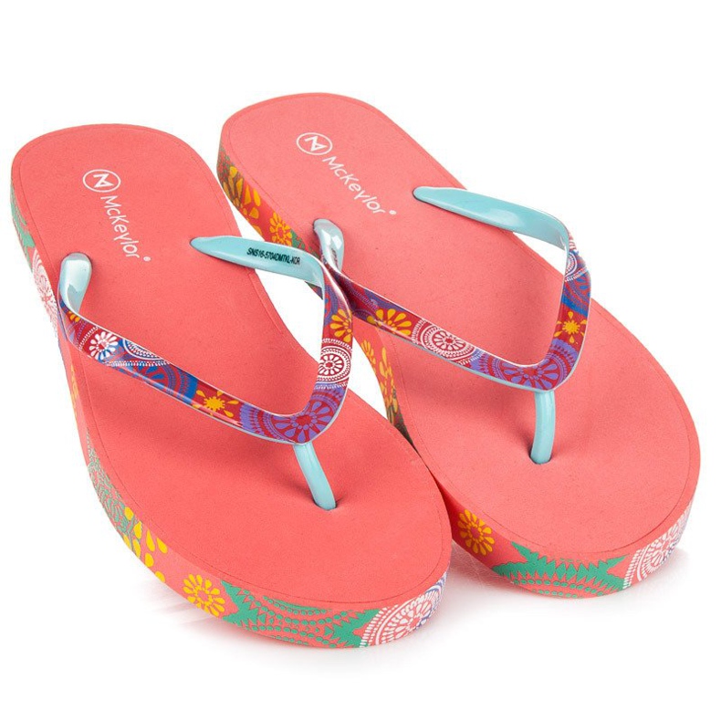 Mckeylor Coral Damtofflor röd 1