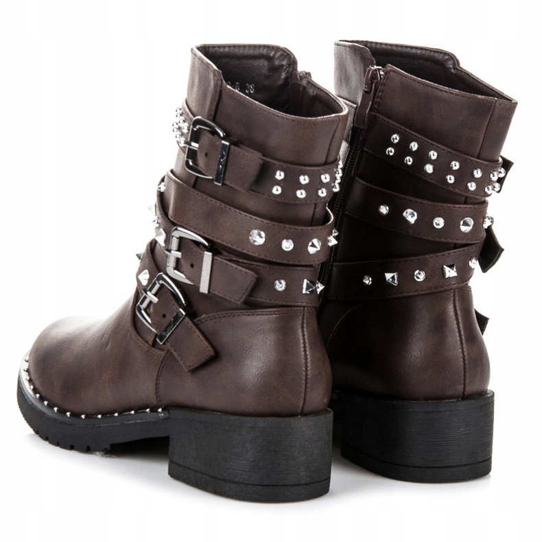 Cink Me Bruna Arbetare Med Dubbar 1