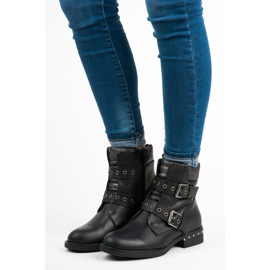 Erynn Fashionabla arbetare fästa med en dragkedja svart 2