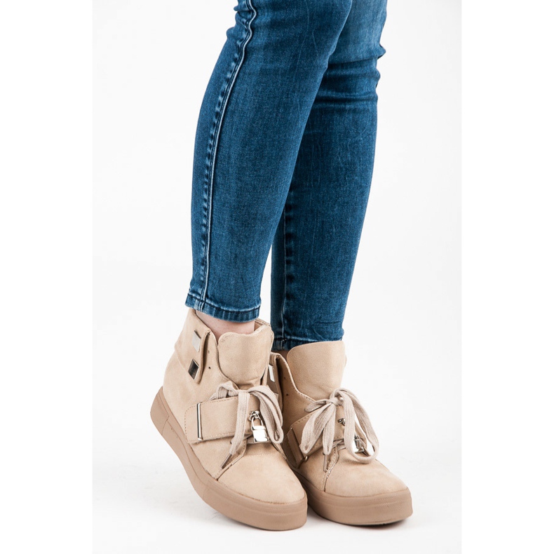 Seastar Wedge Sneakers i mocka brun 1